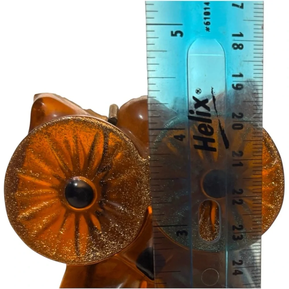 Vintage Owl Lucite Resin Napkin Letter Holder - Picture 3 of 5